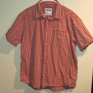 Mountain Khakis Short Sleeve Western Pearl Snap Button up Top XL